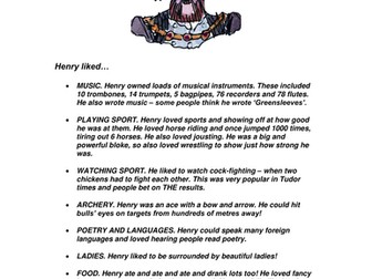 Henry VIII personality