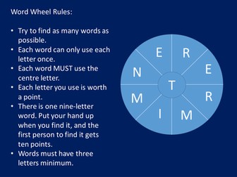 15 Word Wheels