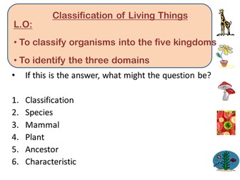 Classification and Domains (Edexcel GCSE Triple biology 9-1)