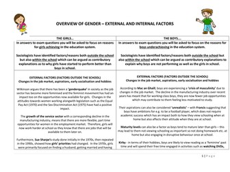 AQA Education - overview of gender and educational achievement