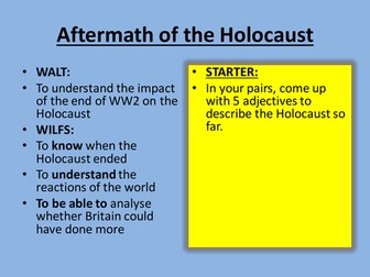 Aftermath of the Holocaust