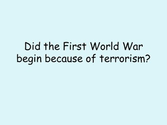 World War 1 - Sarajevo and the assassination of Archduke Franz Ferdinand