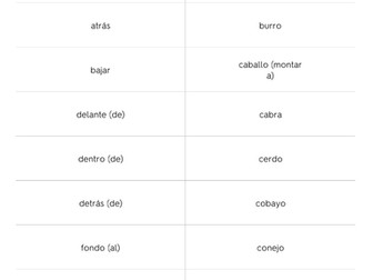 Flashcards - OCR GCSE Spanish:  Vocabulary List - Home Life