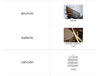 Flashcards - OCR GCSE Spanish: Vocabulary List - Entertainment