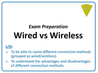 ICT or Computing / Computer Science Wired vs Wireless Connections Booklet & PPT