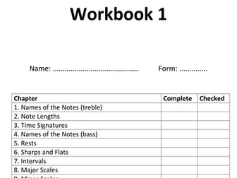 Beginner Music Theory Workbook