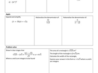 Topic a day - Day 7 Indices and surds