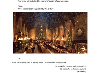 Example AQA Narrative and Descriptive Writing Question 5