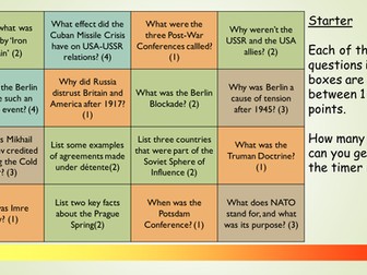Cold War Revision Lesson