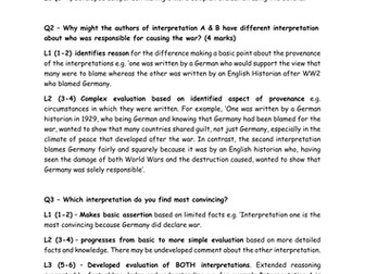 9-1 History exam paper