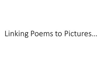 AQA Anthology Poetry - poems and pictures