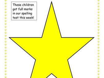 Super spellers poster