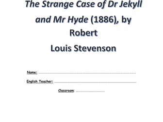 GCSE English Literature Dr Jekyll and Mr Hyde Revision Booklet