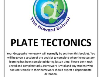 KS3 Plate Tectonics Homework Booklet