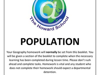 KS Population Homework Booklet