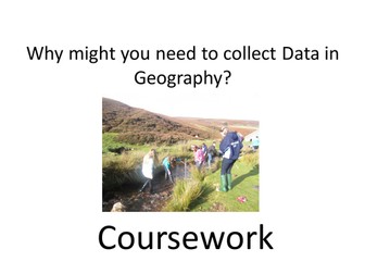Three full lessons on data collection, presentation and analysis. For new AQA Geography GCSE