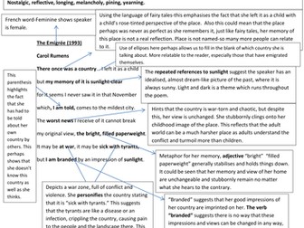 The Emigree- Conflict Poetry Collection