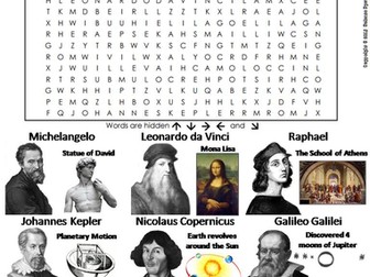 Renaissance Men Word Search
