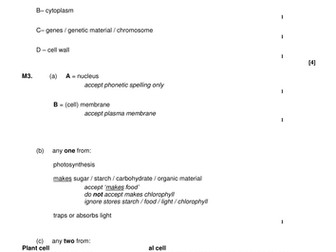 AQA Biology B2 revision questions and answers by topic