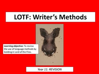 Lord of the Flies GCSE Revision NEW GCSE English