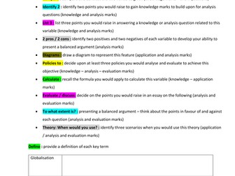 Theme 4 macroeconomics revision booklet - exam preparation