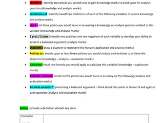 Edexcel theme 2 macroeconomics revision and exam preparation activity booklet