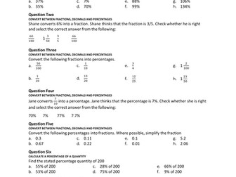 Maths - Percentages - #iInspire (*Updated 25 April 2017)