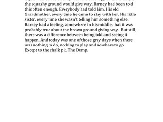 Verb, adjective and adverb work Stig of the Dump