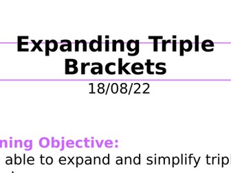 Expanding triple brackets