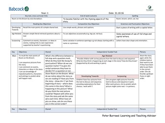 Room on the Broom 2 weekly planning