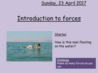 Activate 1 Physics 1.1 Introduction to Forces