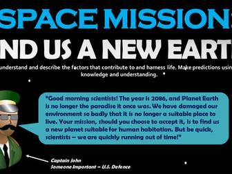 Space Mission: Find us a New Earth!