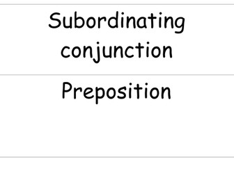 Year 6 SATs revision - SPG - Conjunctions