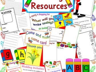 Writing and mark making resources