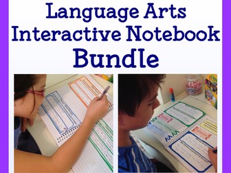 Interactive Notebook Sixth Grade Common Core Bundle - English Language Arts