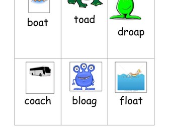 oa phoneme real and alien words