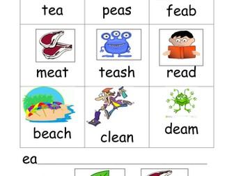 ea phoneme real and alien words