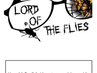 Eduqas Lord of the Flies revision guide and mini SOW