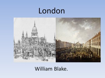 AQA Poetry Conflict- London by William Blake