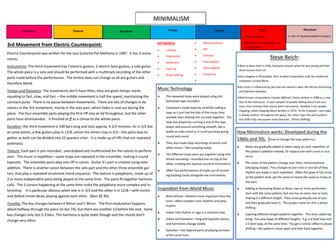 Steve Reich GCSE Revision Placemat