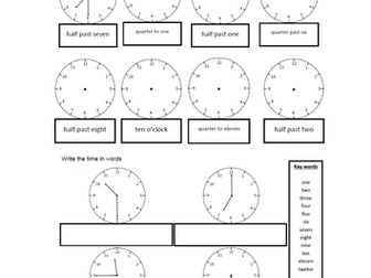 Time resources including Superworm word problems. (Time assessment, word problems)