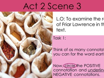 Romeo and Juliet- Friar Lawrence DOUBLE LESSON