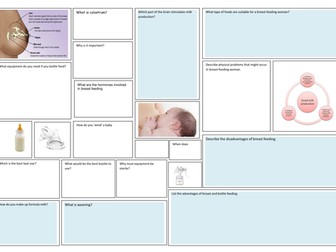 Child development- RO18 antenatal care and feeding baby placemats