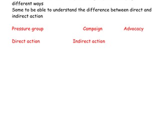 Half Term SOW Advocacy Campaigns