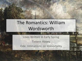 Romantic Poetry - full set of resources for Edexcel A Level Literature