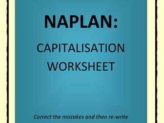 NAPLAN: Capitalisation Worksheet