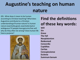 OCR NEW AS (Developments in Christian Thought) Augustine lessons