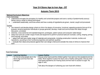 Stone Age to Iron Age DT Medium Term Plan