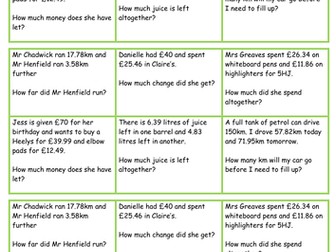 Mastery in maths year 5 Worded problems with decimals fluency reasoning and problem solving