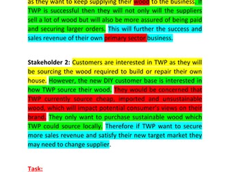 Exam Practice: Stakeholders and Objectives